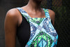 African Print Suspender Skirt