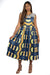 African Print Dress with Front Lace detailing