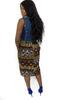 Colorful African print sleeveless maxi dress