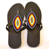 Masai Leather African beads sandals for women