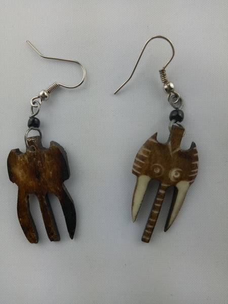 African Bone Earrings
