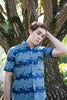 Chinese collar African print shirts for men