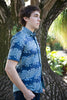 Chinese collar African print shirts for men