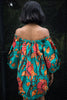 African print Ankara off shoulder knee length dress