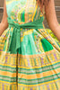 African Print Bustier Dress