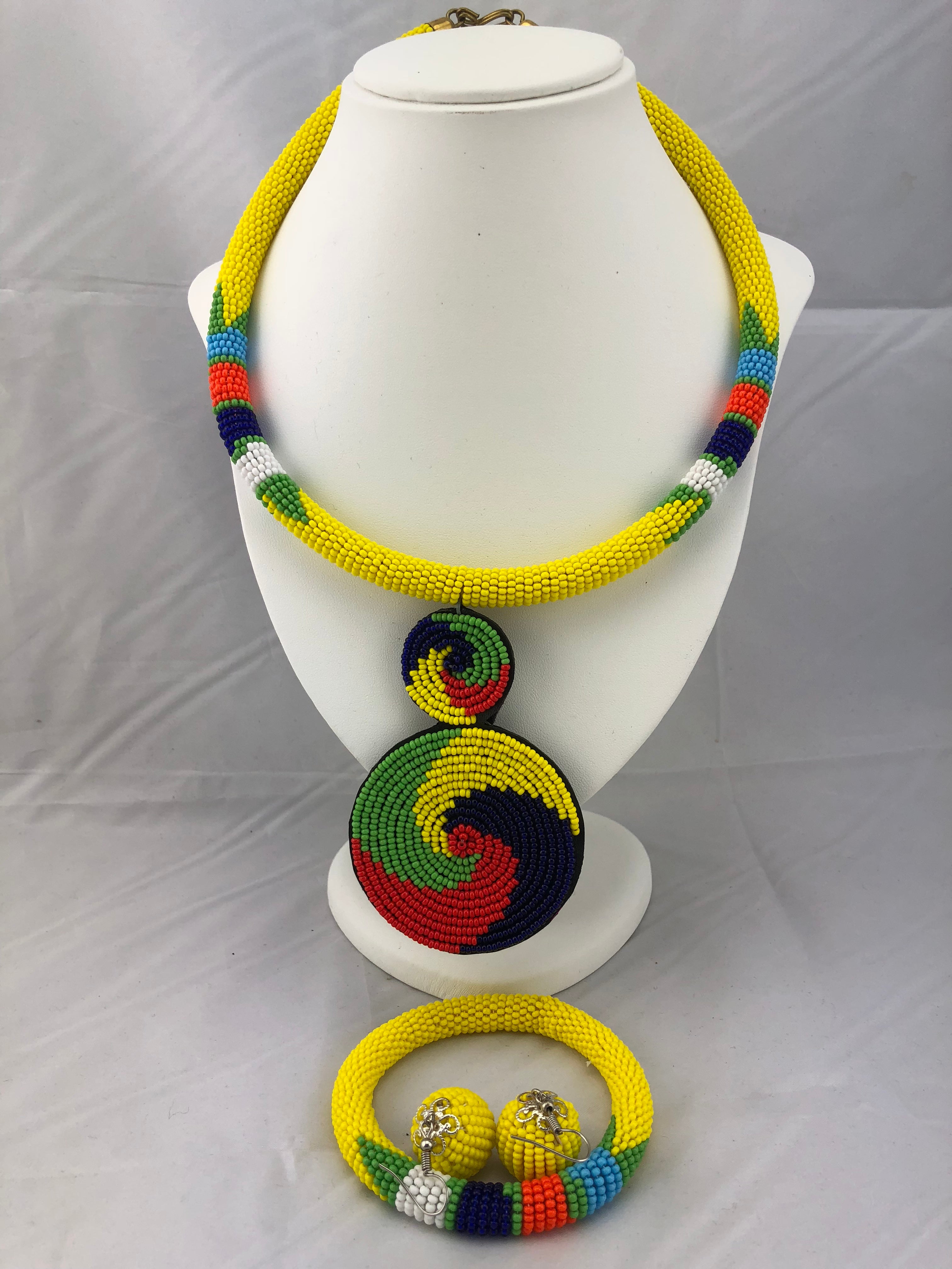 Women's African Statement Collar | Cowrie Shell | Seashell | African N –  Cloth and Cord