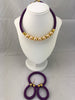 Zawadi African Jewelry Set of Necklace, Earrings and Bracelet)