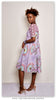 Pleated African Midi Dress