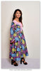 Long Sleeves African Wax Print Maxi Dress