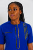 Royal Blue African Two-piece