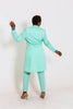 Safi Turquoise two-piece suit