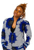 Amani African print bomber jacket and shorts two piece set